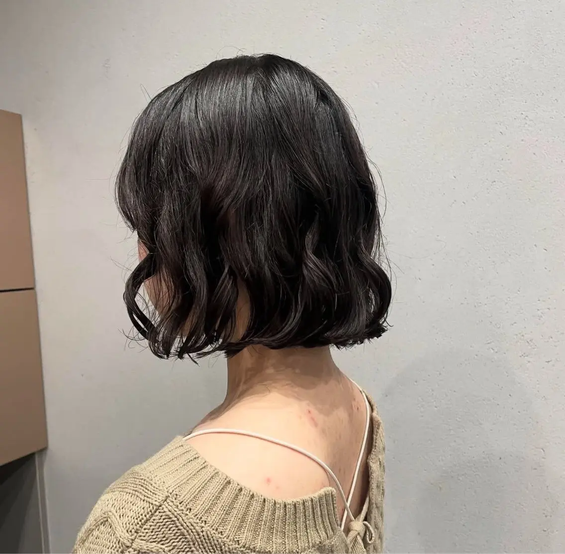 ミディアム パーマ ショートボブ/似合 わせショート/表参道のヘアスタイル