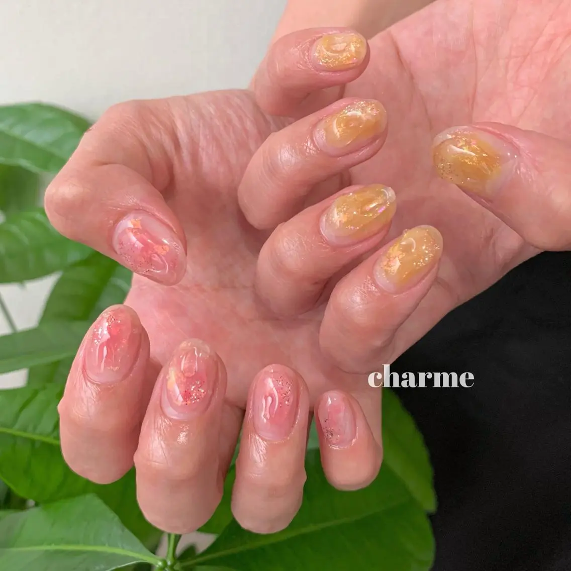 ネイル ニュアンスネイル ぷっくりネイル . SHIORIのネイルデザイン