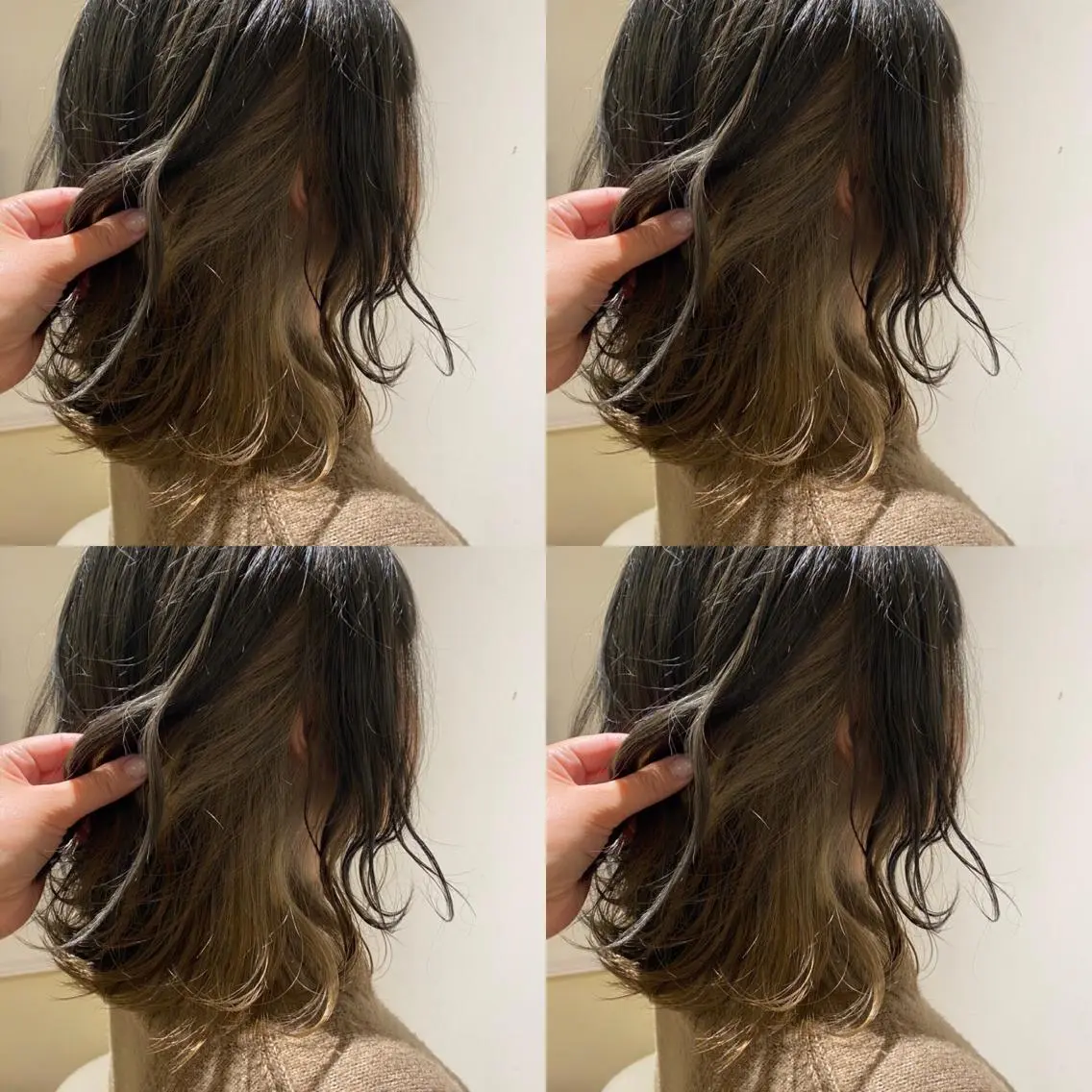 ミディアム カラー レイヤー×艶髪特化 マネージャー安藤光司のヘアスタイル