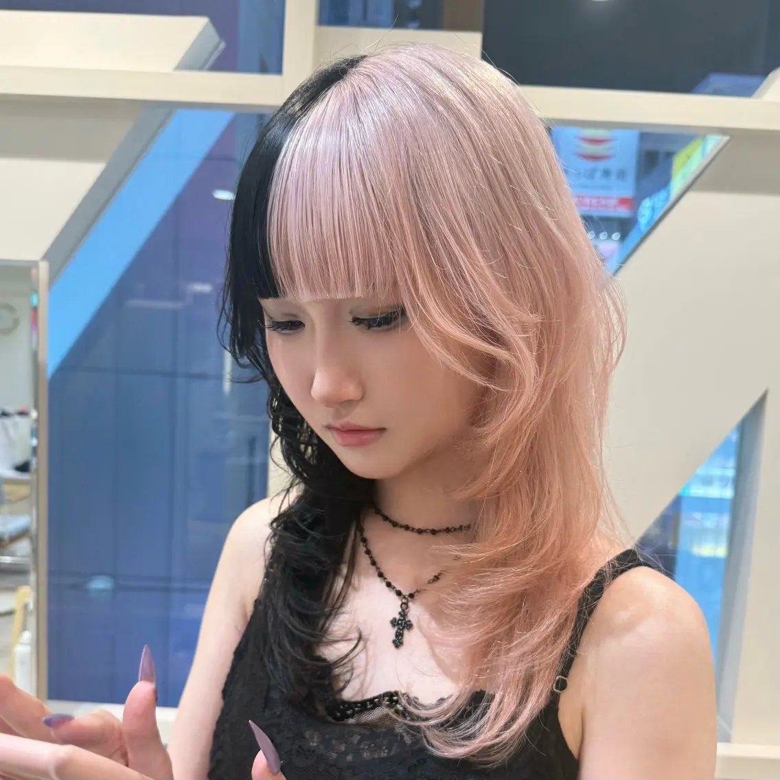 ロング カラー カット ヘアカラー レイヤーカット/ 艶カラー🌙Rinoのヘアスタイル