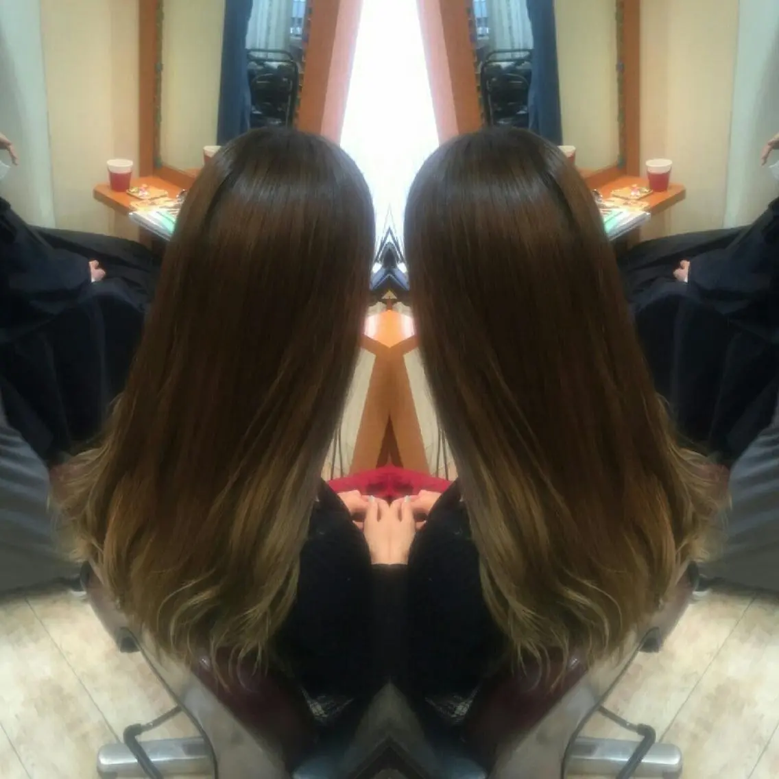 セミロング ロング カラー ヘアアレンジ グラデーションカラー ハイライトカラー 外国人風カラー ハイライト ロング 100%髪質改善特化 TRUNSのヘアスタイル