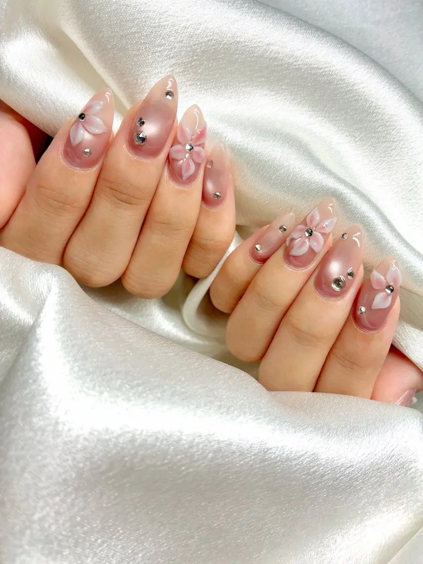 ネイル フラワーネイル Nail salon BeBeのネイルデザイン