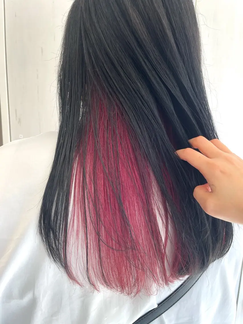 ロング レイヤー/透けカラー ✨KANAのヘアスタイル