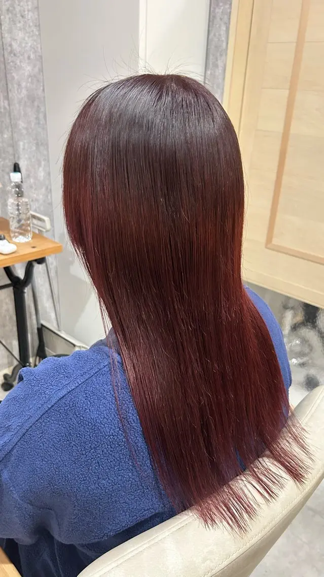 ロング カラー 似合わせ 顔周りYUUGAのヘアスタイル