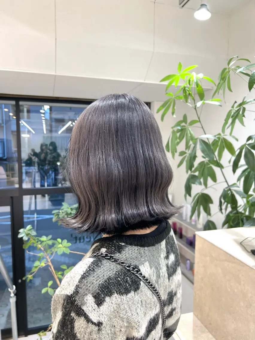 ミディアム ヘアカラー ブリーチカラー🦋‪ 田中さくらのヘアスタイル
