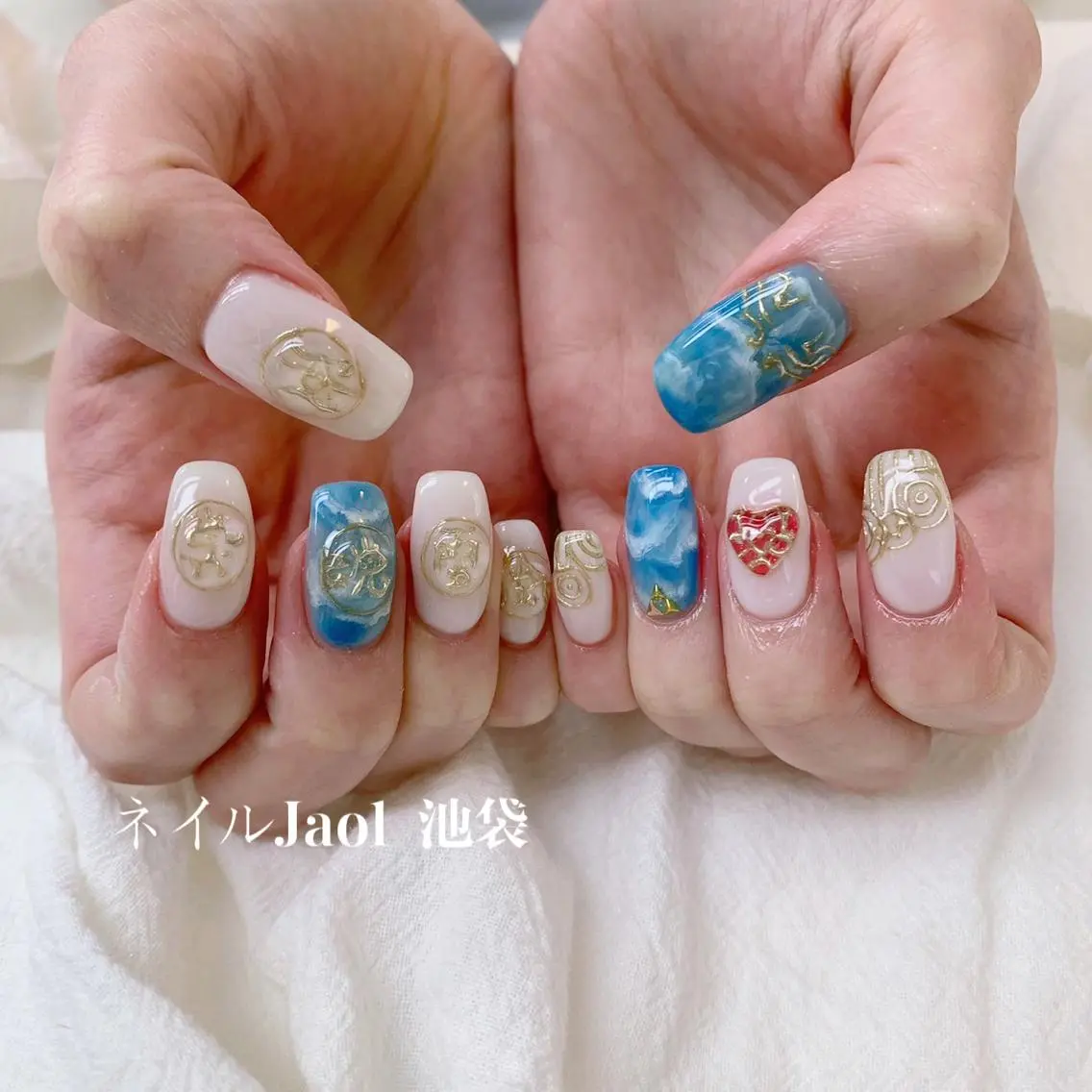 セミロング ネイルJaol 池袋のネイルデザイン