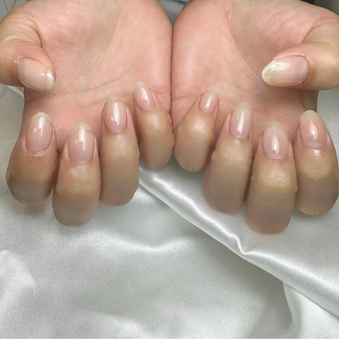 ネイル クリアネイル ハンドネイル ameria meguのネイルデザイン