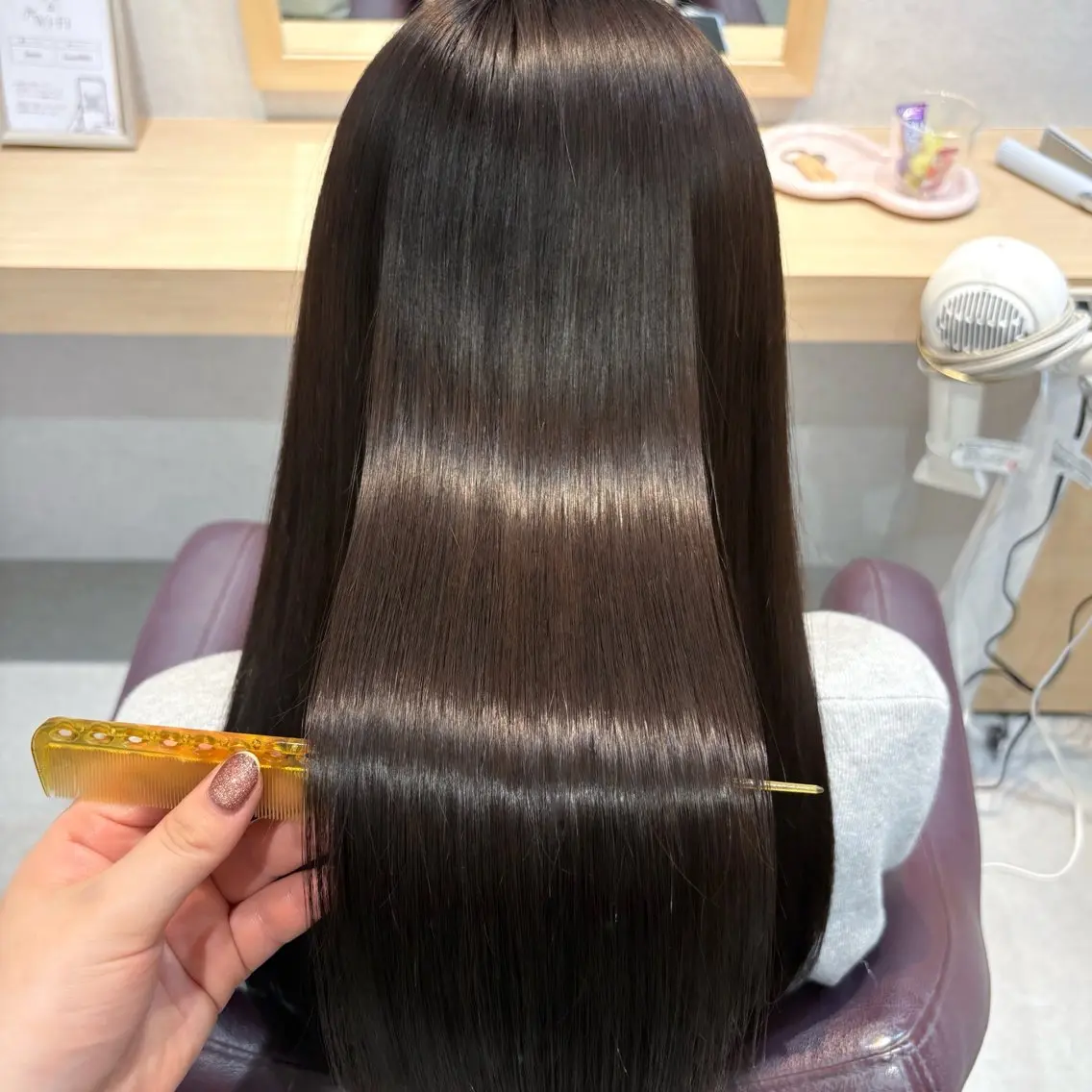 ロング カラー パーマ 透明感/チョコカラー 💍TAMA💍のヘアスタイル