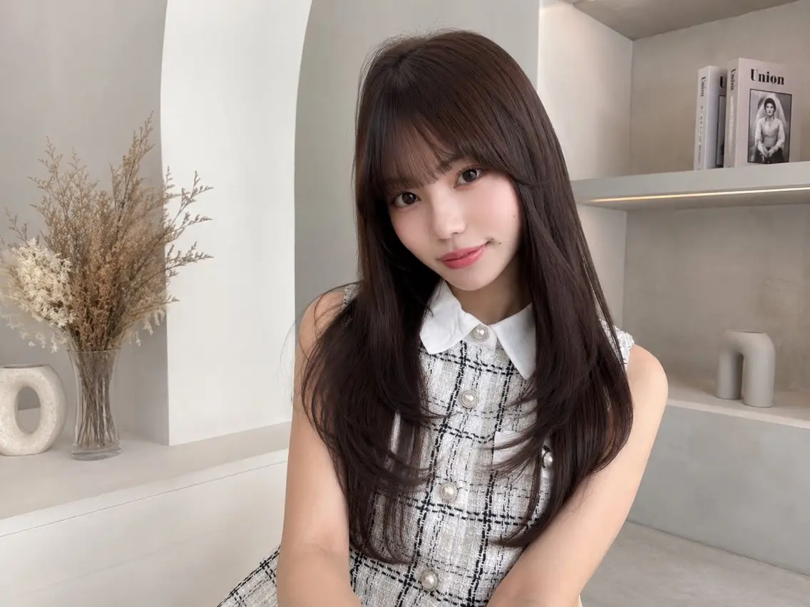 ロング カラー カット ヘアカラー トリートメント 🦋韓国風レイヤー/ 艶髪矯正🦋凛太郎のヘアスタイル
