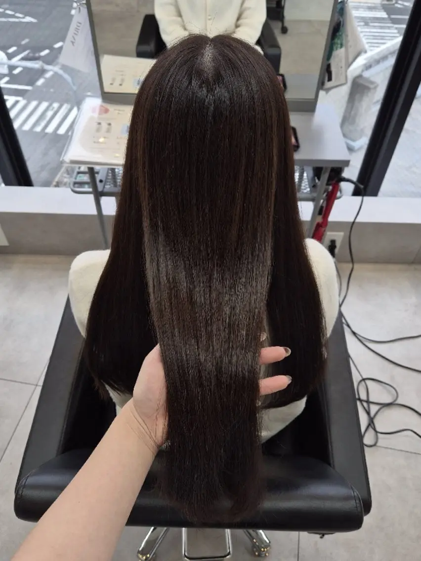 ロング 縮毛矯正 トリートメント ️🫧髪質改善/縮毛 矯正/寺西紗友望🫧のヘアスタイル