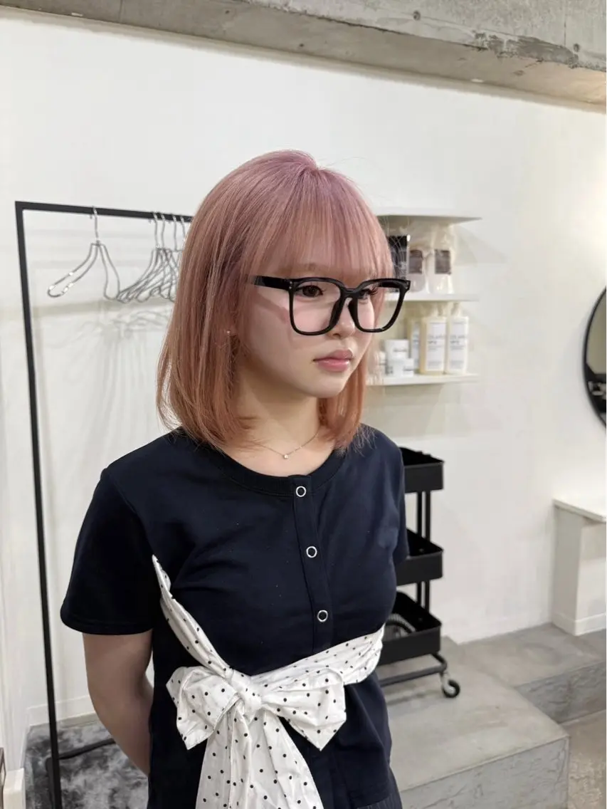 ミディアム ヘアカラー トリートメント LA KING soraのヘアスタイル