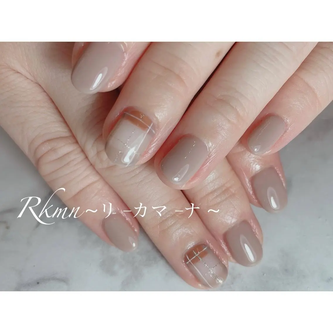 ネイル アートネイル シンプルネイル 春ネイル ハンドネイル フットネイル ハンドケア Rkmn ~リ-カマ-ナ~のネイルデザイン