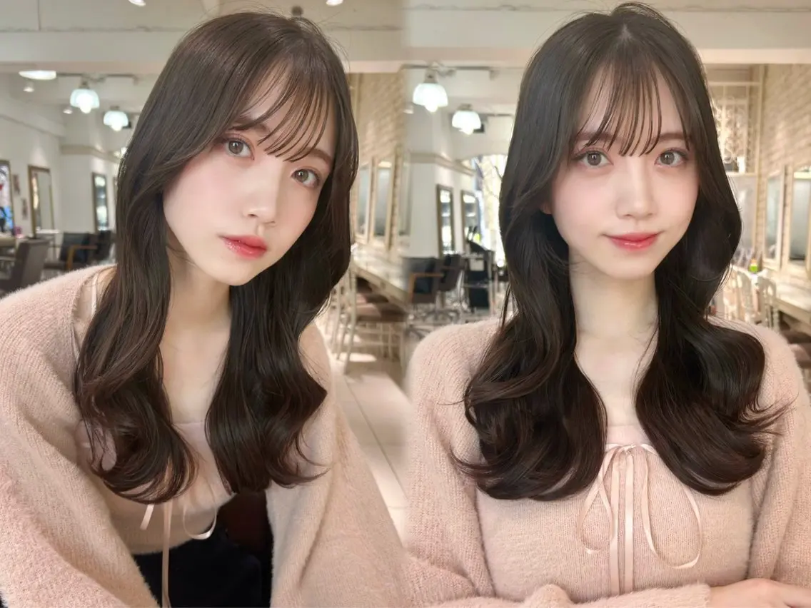 ロング カラー ヘアアレンジ 長坂 愛鈴のヘアスタイル
