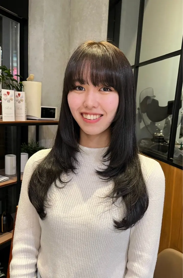 ロング カラー ヘアアレンジ yuuri🎀/大宮 /韓国ヘア/レイヤーのヘアスタイル