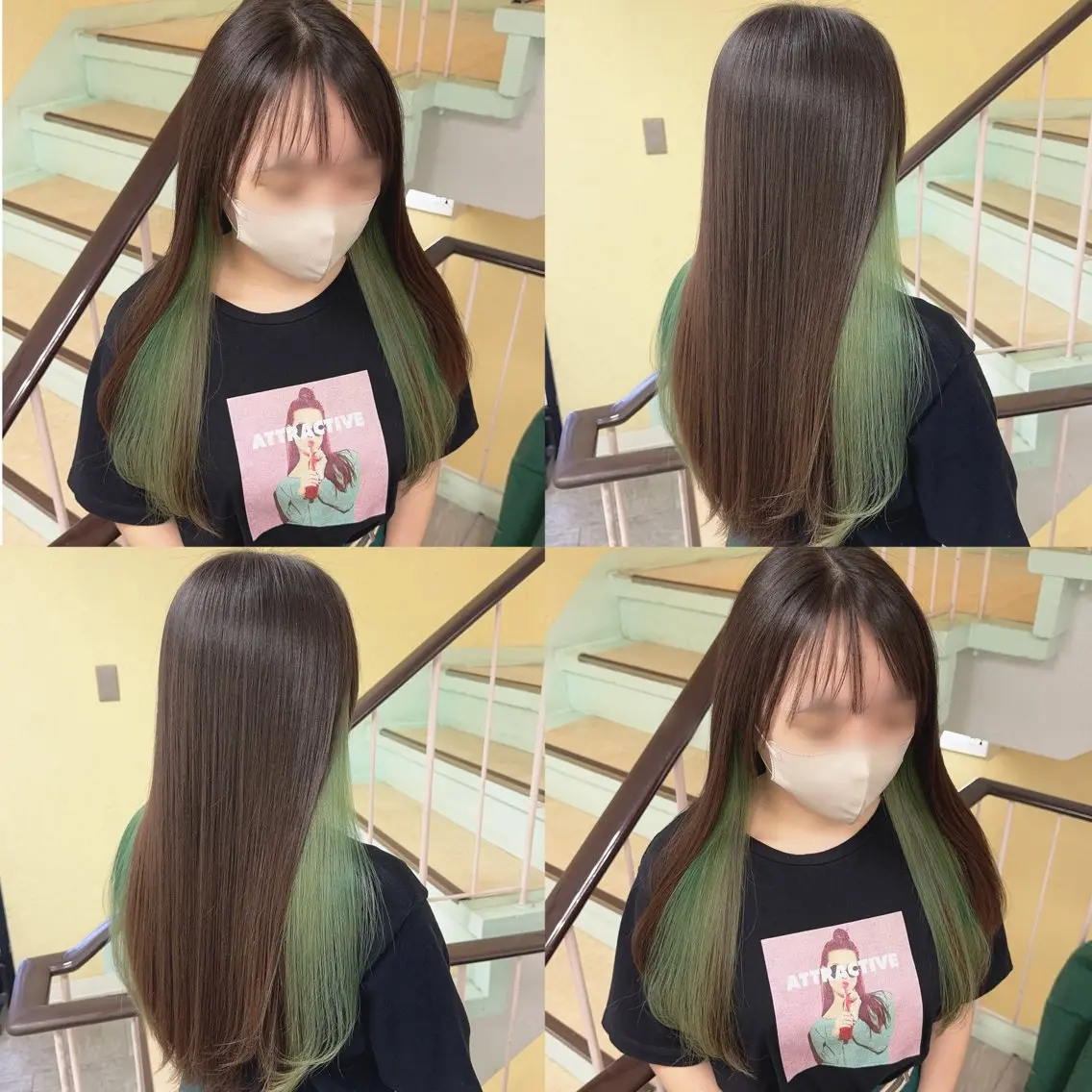 カラー ヘアカラー トリートメント 渋谷:インナーカラー ／🍒エリカ🍒のヘアスタイル
