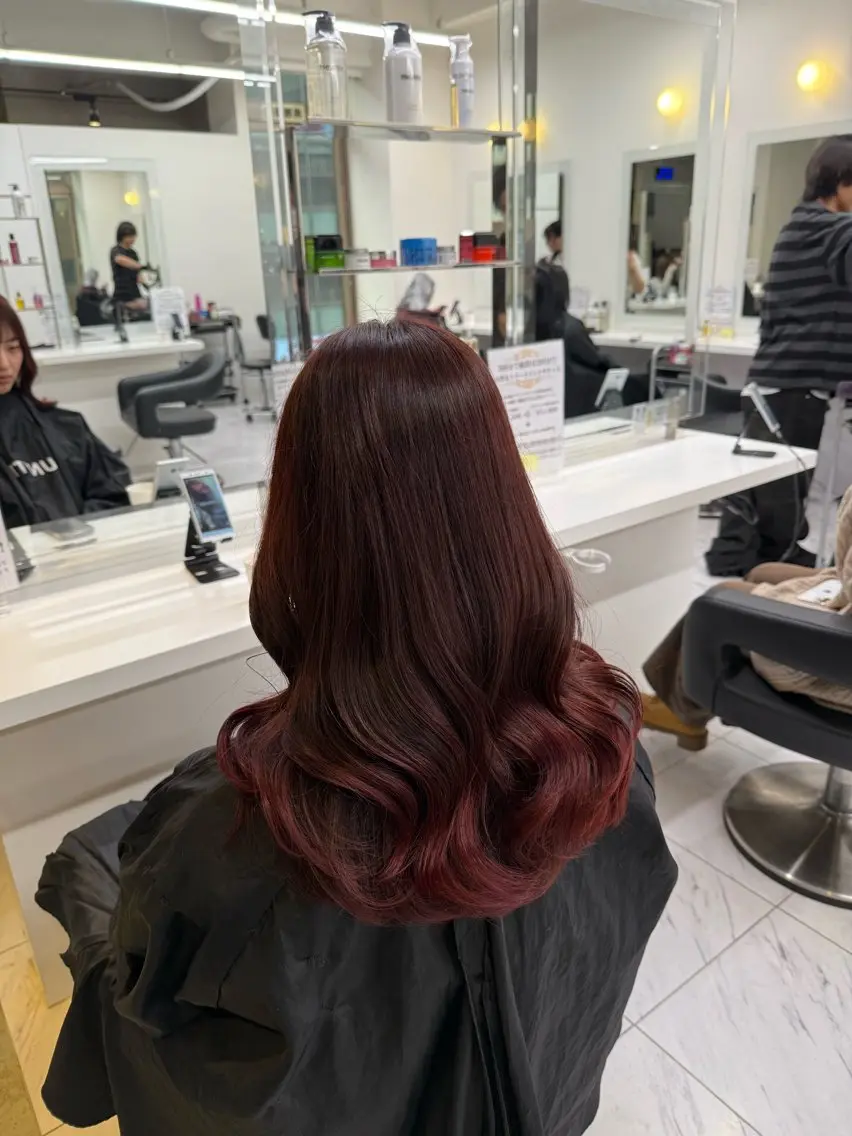 ロング カラー ヘアアレンジ ヘアカラー トリートメント ヘアセット 💗横浜美容室 💗HARUNAのヘアスタイル