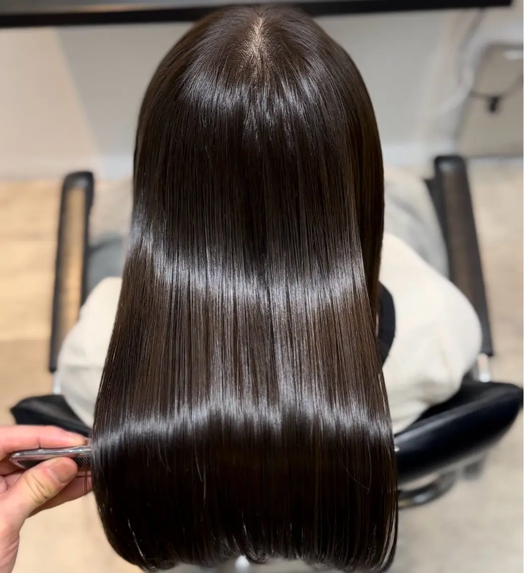 ロング 髪質改善 トリートメント カット ヘアカラー トリートメント ヘッドスパ ツヤ髪 /髪質改善 松岡将太郎のヘアスタイル