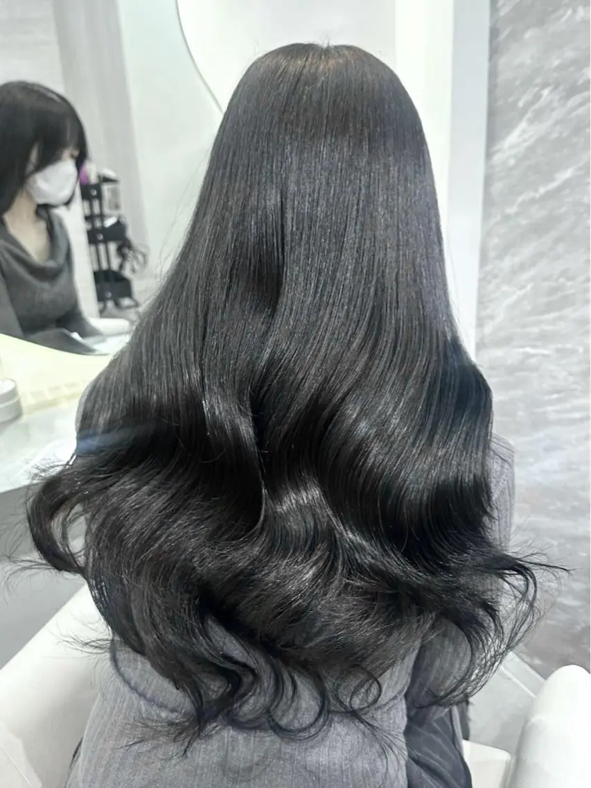 ロング カラー ヘアカラー トリートメント 🍒さき🍒大宮/ 透明感カラーのヘアスタイル
