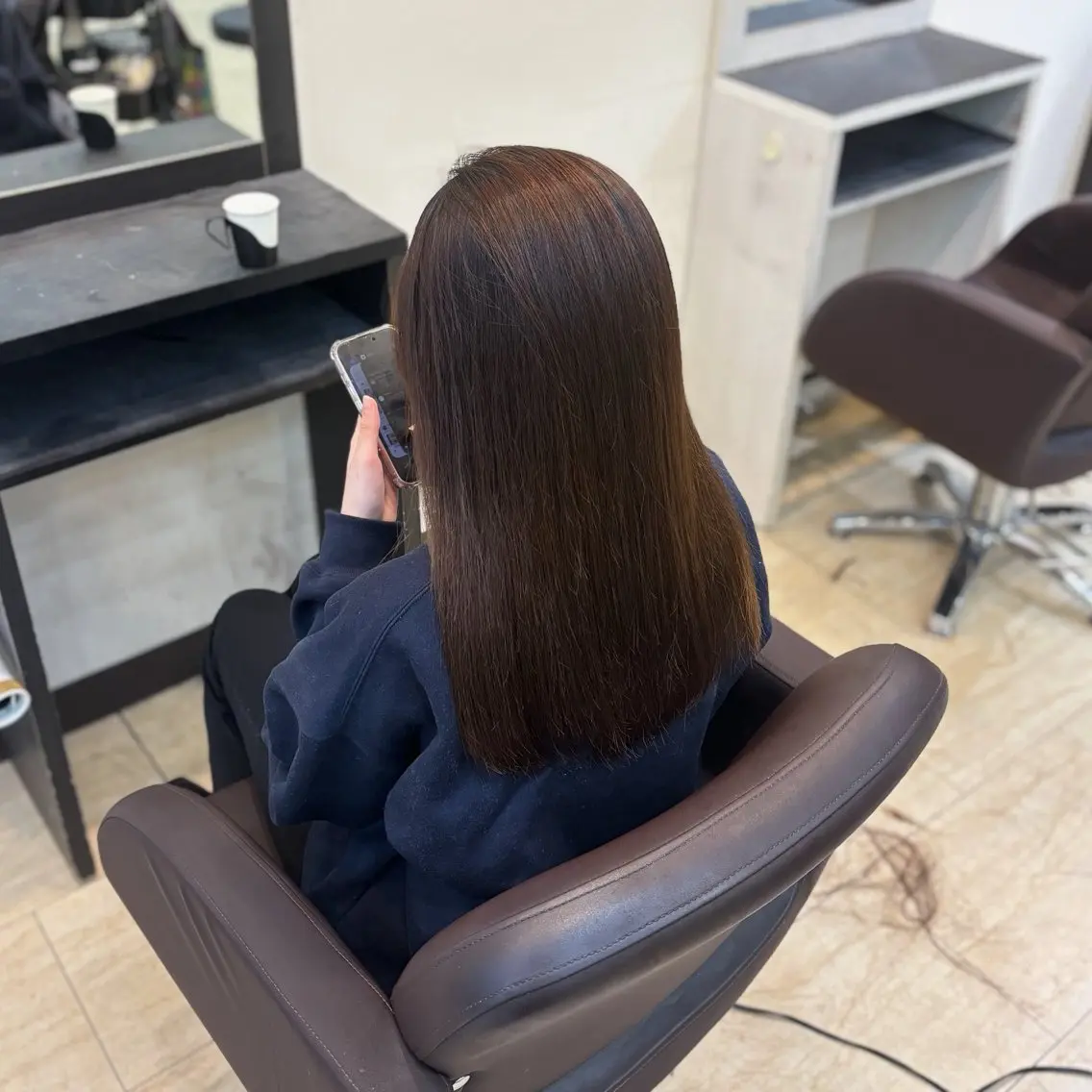 ロング 縮毛矯正 カット トリートメント MIRAN stylistのヘアスタイル