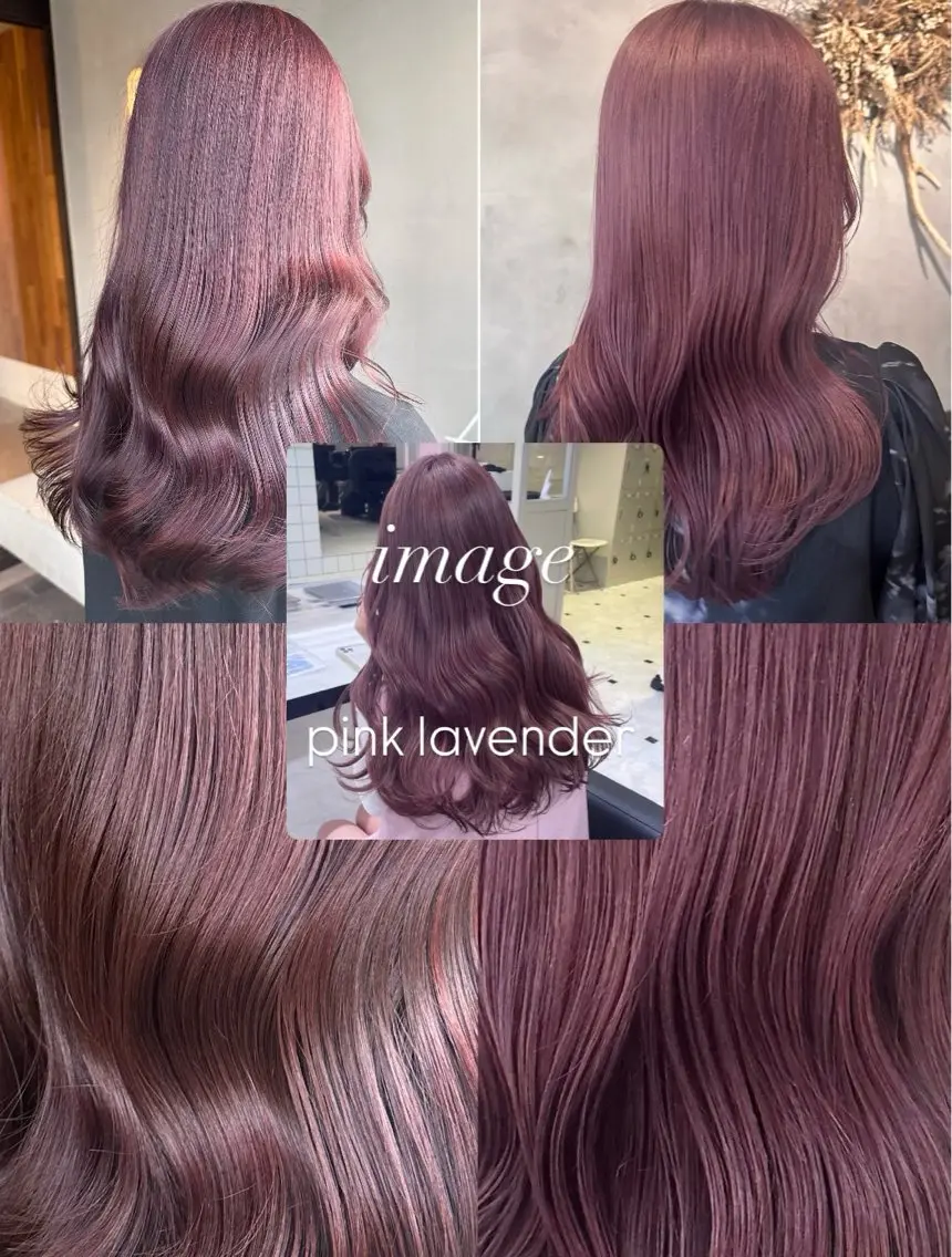 ロング カラー ブリーチ ダブルカラー ラベンダーカラー ブリーチなしカラー ピンクカラー ヘアカラー ピンクカラー/ mana🎀のヘアスタイル