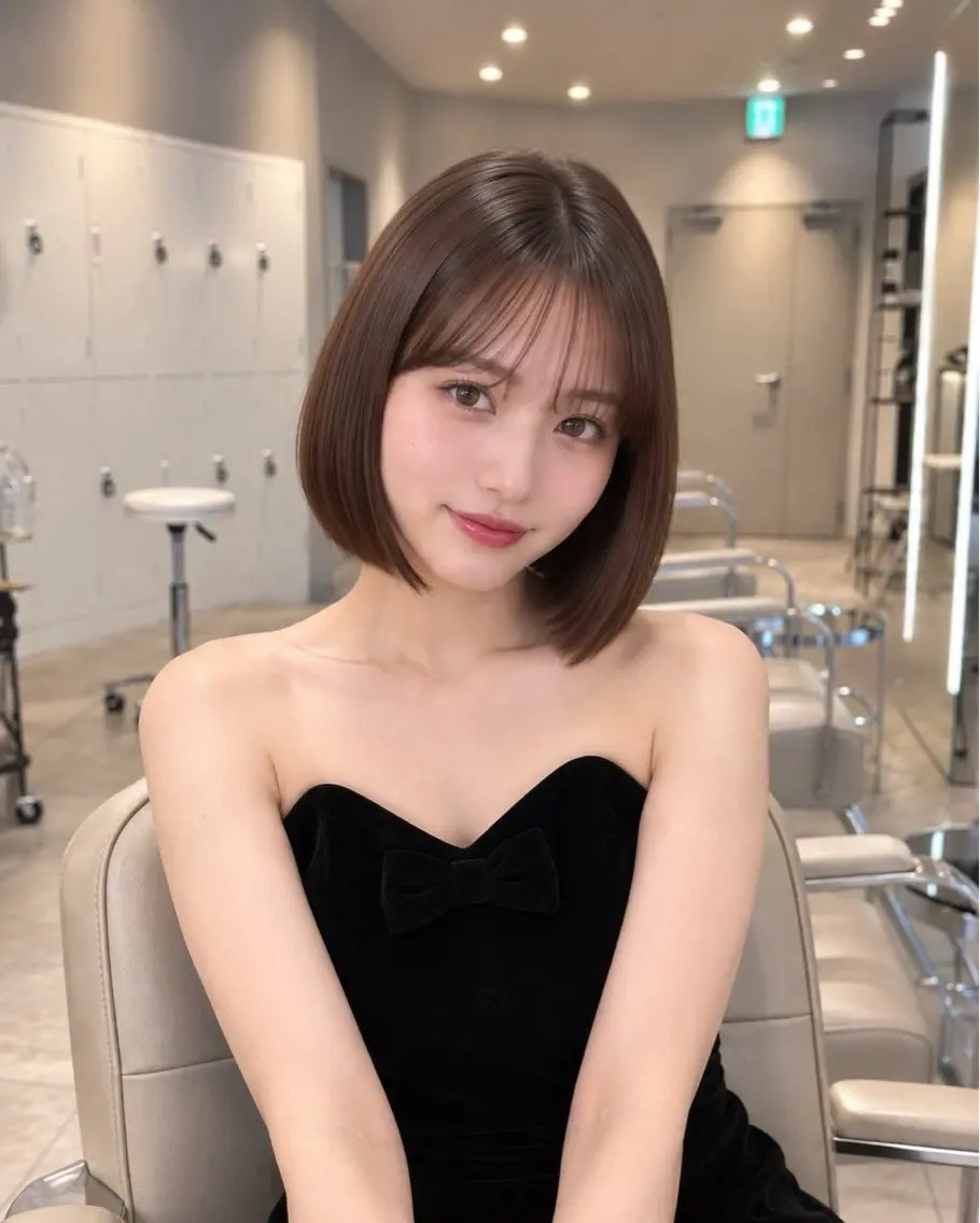 カラー 田中 れちのヘアスタイル