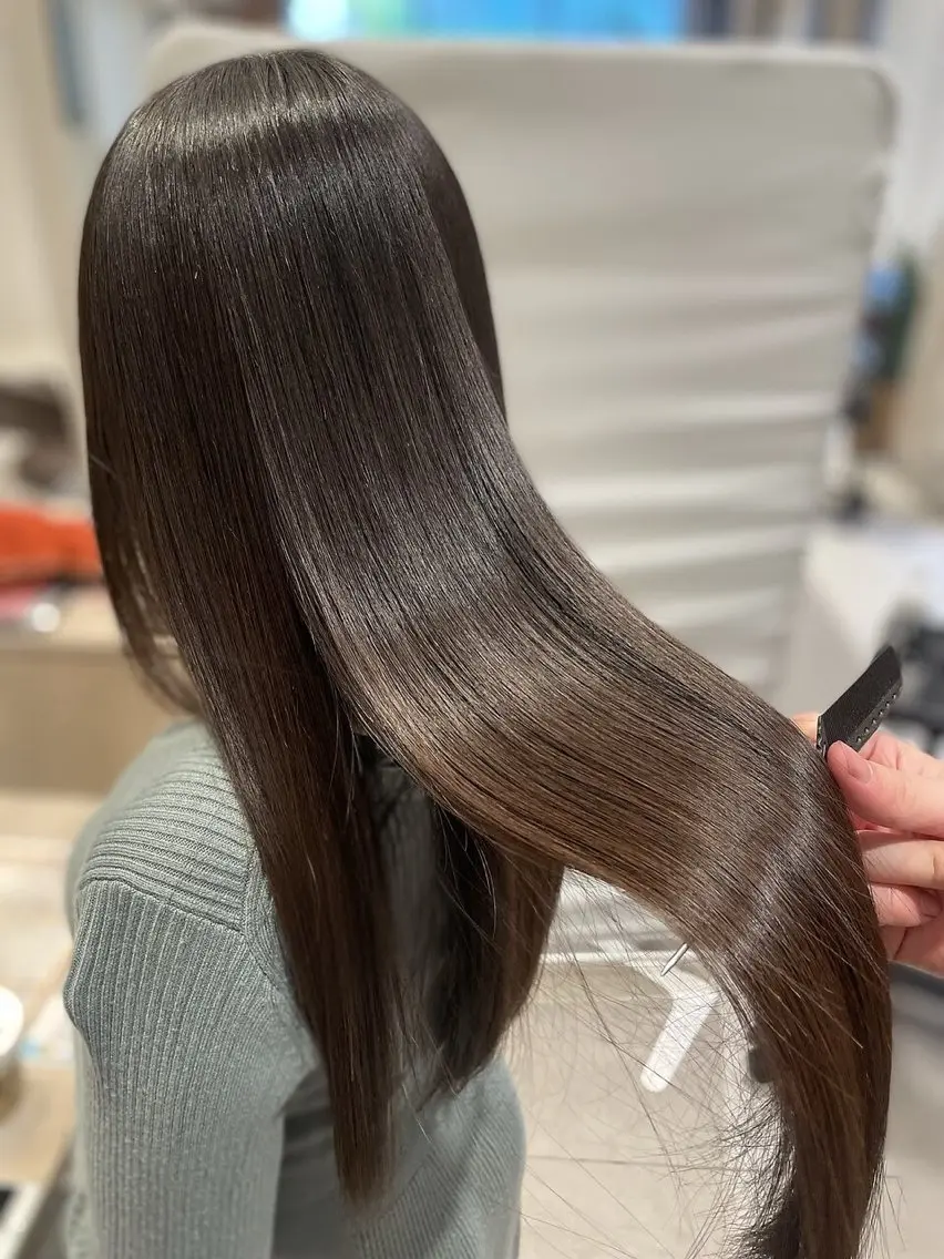 ロング 髪質改善 トリートメント 前園 未歩のヘアスタイル