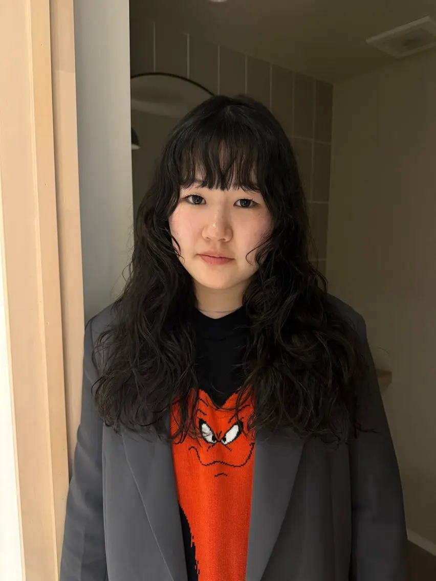 ロング ロング 山本 あのんのヘアスタイル