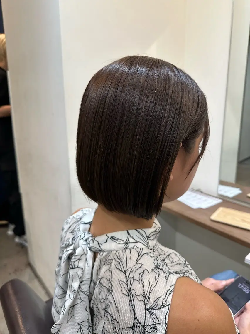 ショート カラー ブラウンカラー ピンクカラー ピンクブラウン ボブ 小顔カット 平日オススメ✨ コスパ&タイパ✨山下のヘアスタイル