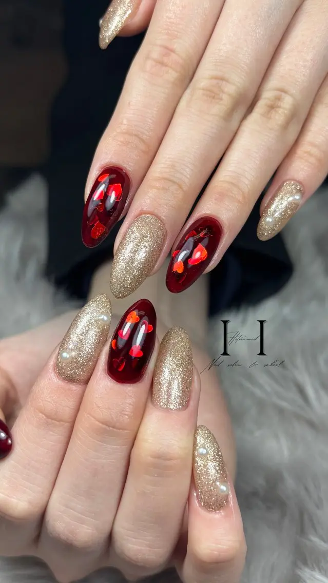 ネイル バレンタイン HatsuuNail salonアリスのネイルデザイン