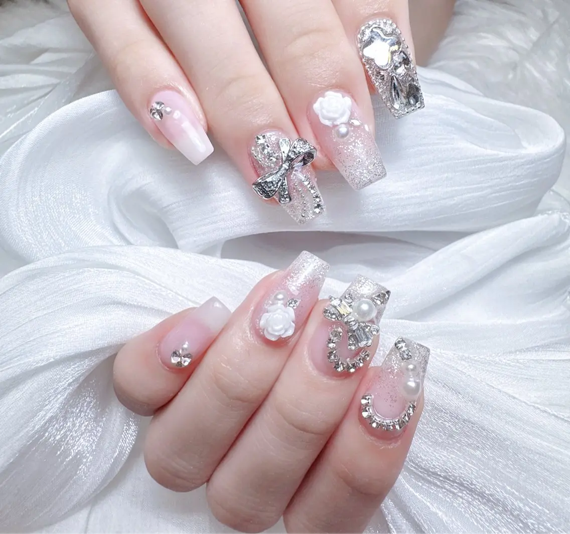 ネイル ハンドネイル M🌷nail 長さだし専門店のネイルデザイン