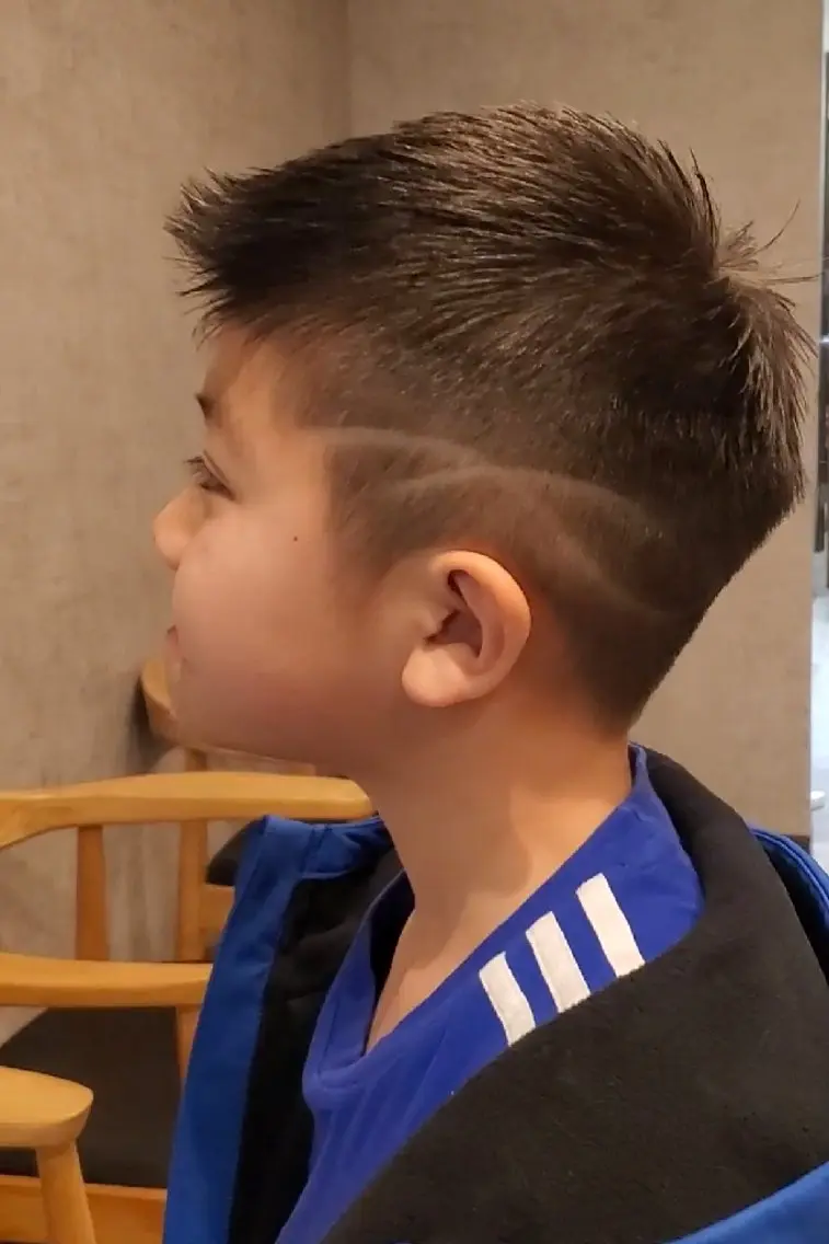 メンズ キッズ カット パーマ オノ ビビのヘアスタイル