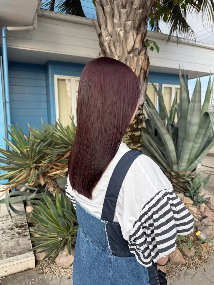 カラー ヘアカラー malibu あいかのヘアスタイル