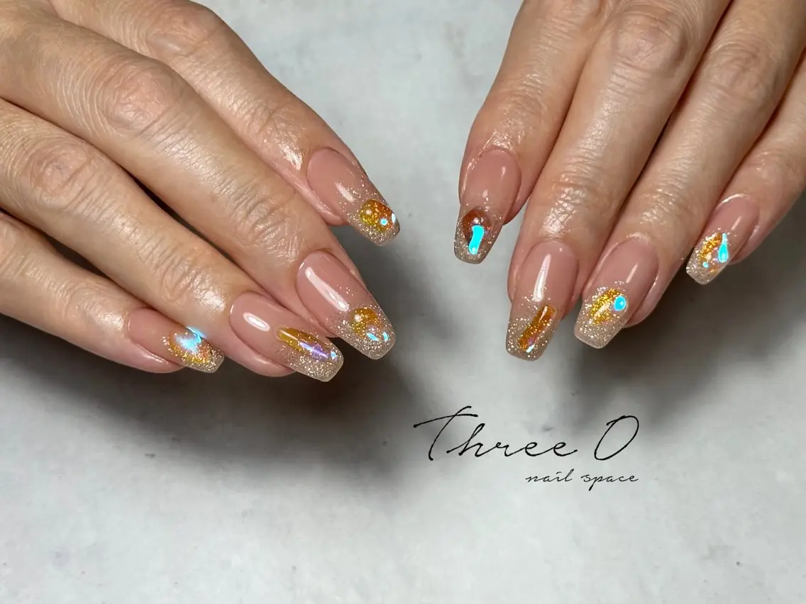 ネイル ハンドネイル three 0 nail spaceのネイルデザイン