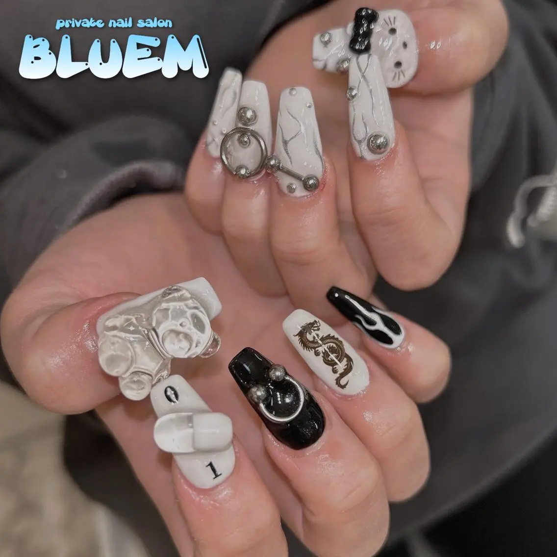 ネイル ハンドネイル BLUEM なな🐶のネイルデザイン