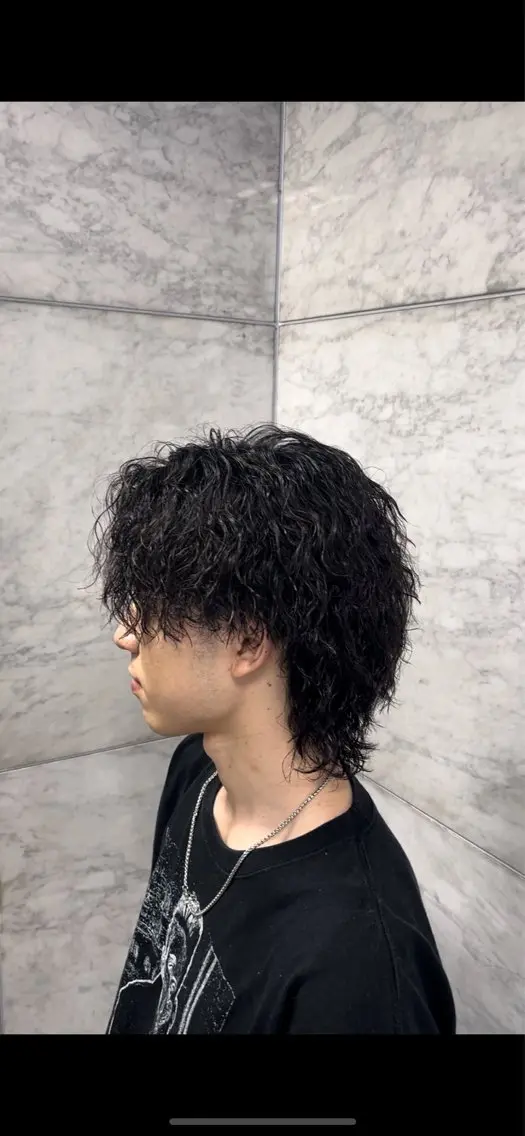 パーマ メンズ カット パーマ フェザーパーマメンズ ツイスパ京都駅前のヘアスタイル
