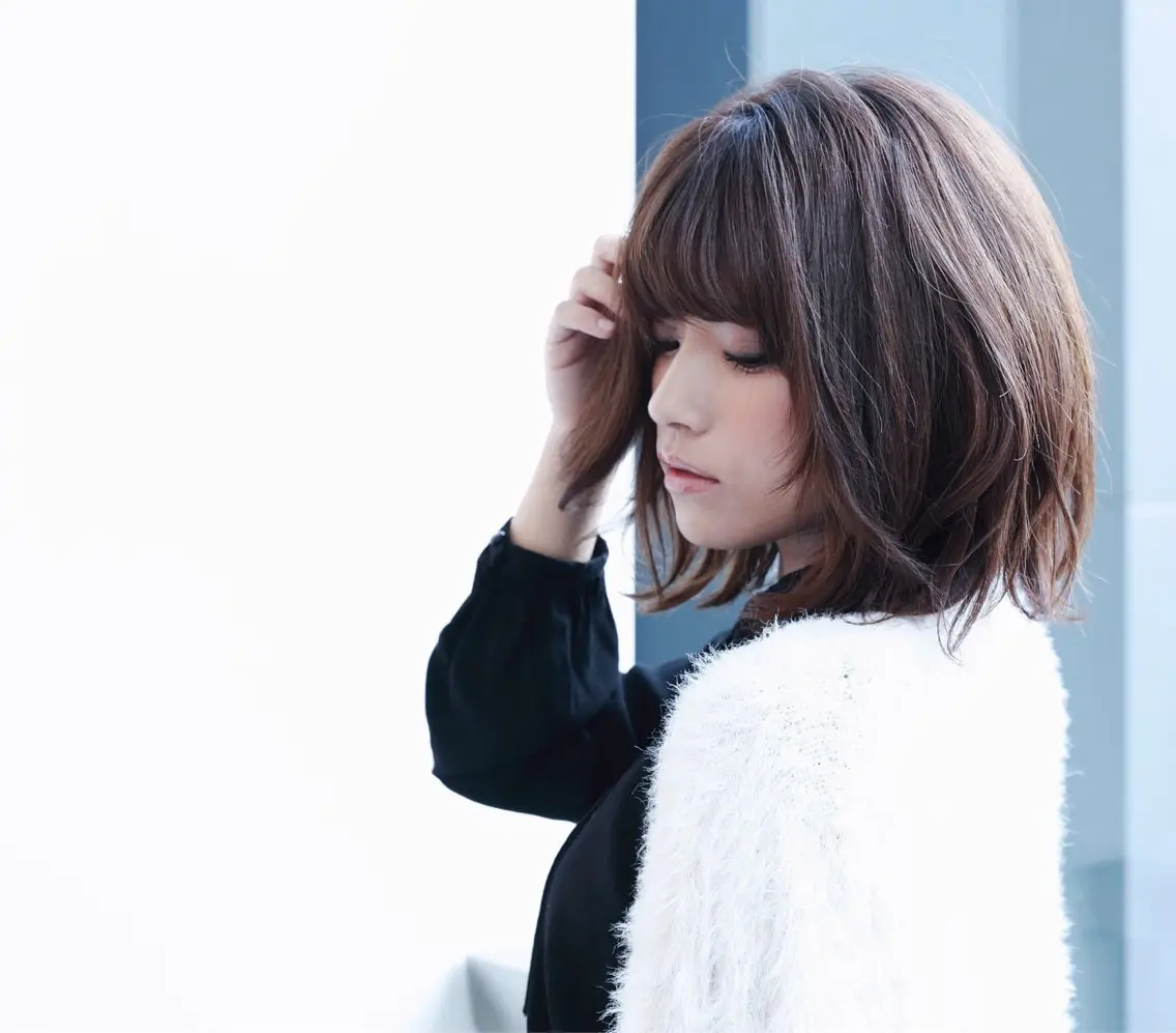 ミディアム ハイライト 髪質改善 小顔カット Endearing 銀座/レイヤーカットのヘアスタイル