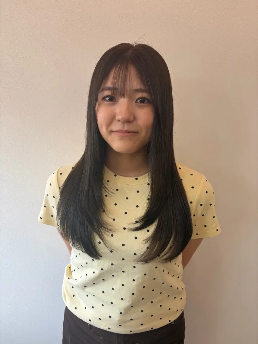 ロング 各務 未紗のヘアスタイル