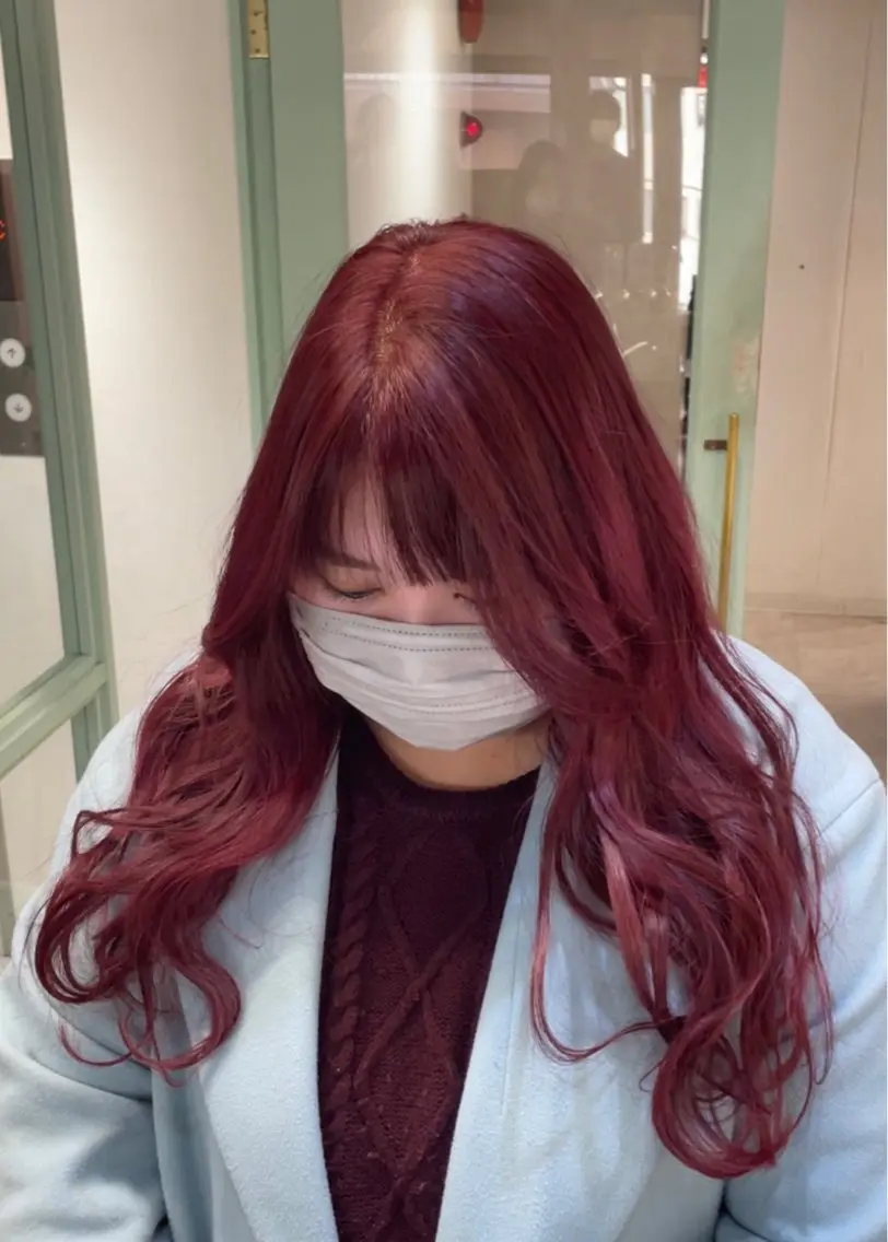 ロング カラー ヘアカラー トリートメント 🦖JIN HAIR DESIGN🦖のヘアスタイル