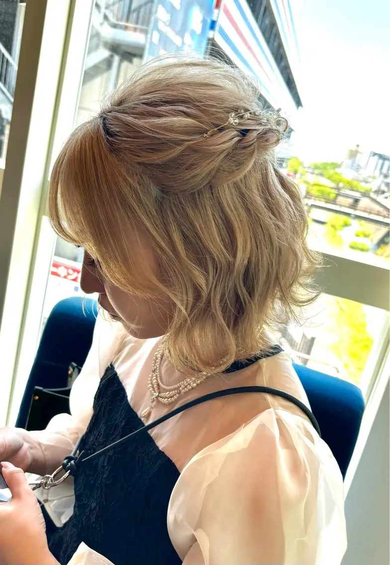 ショート キタダ ハルカのヘアスタイル
