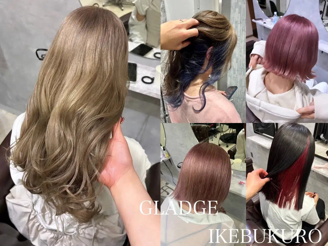 ミディアム ヘアカラー トリートメント 池袋/カラー特化🎨 ロング料金なし🩵のヘアスタイル