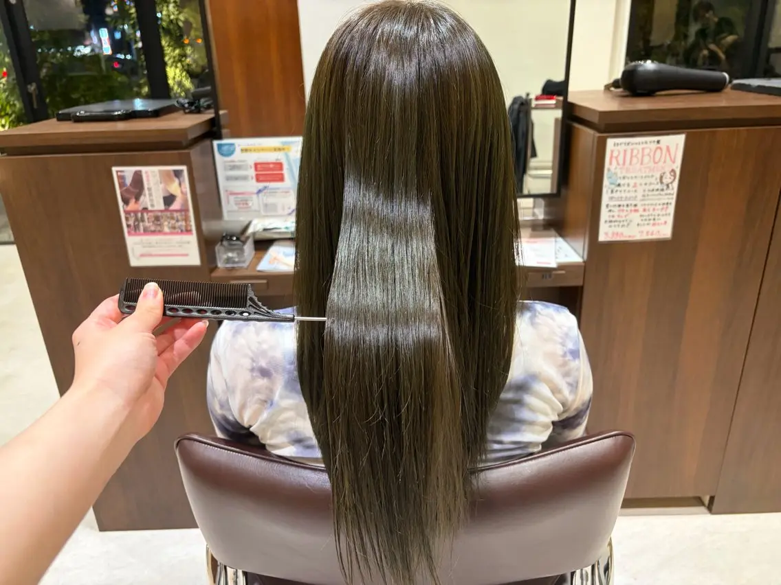 ロング カラー ヘアカラー 🫧ナチュラル矯正 /カラー🫧あやりのヘアスタイル