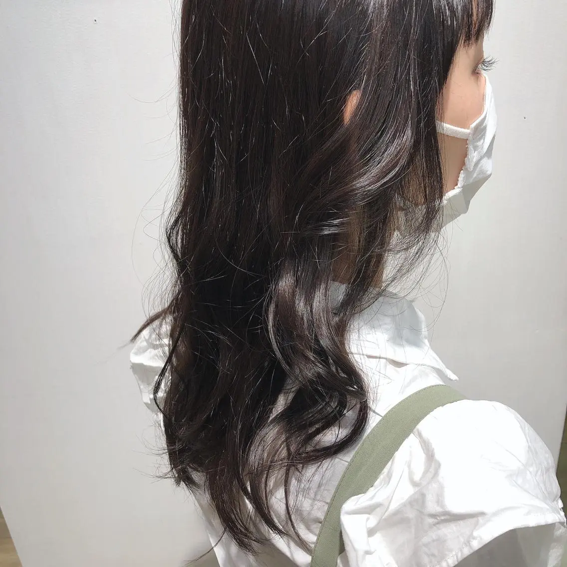 ロング カラー アッシュ オリーブアッシュ こだわりカラー🕊️ 坪井美南🌼のマツエク・マツパデザイン