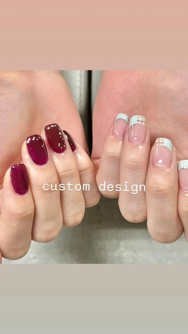 ネイル アートネイル 持ち込み ニュアンスネイル シンプルネイル Natsumi 【protea】のネイルデザイン