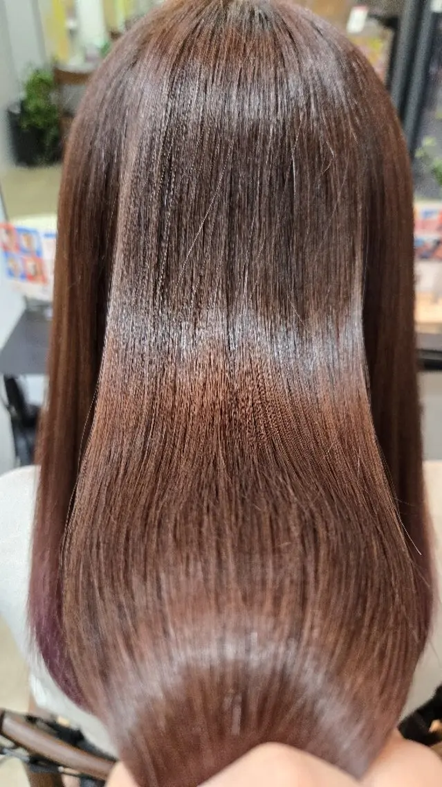 セミロング カラー ピンクカラー 髪質改善 カット トリートメント 野村 果音(カノン)のヘアスタイル