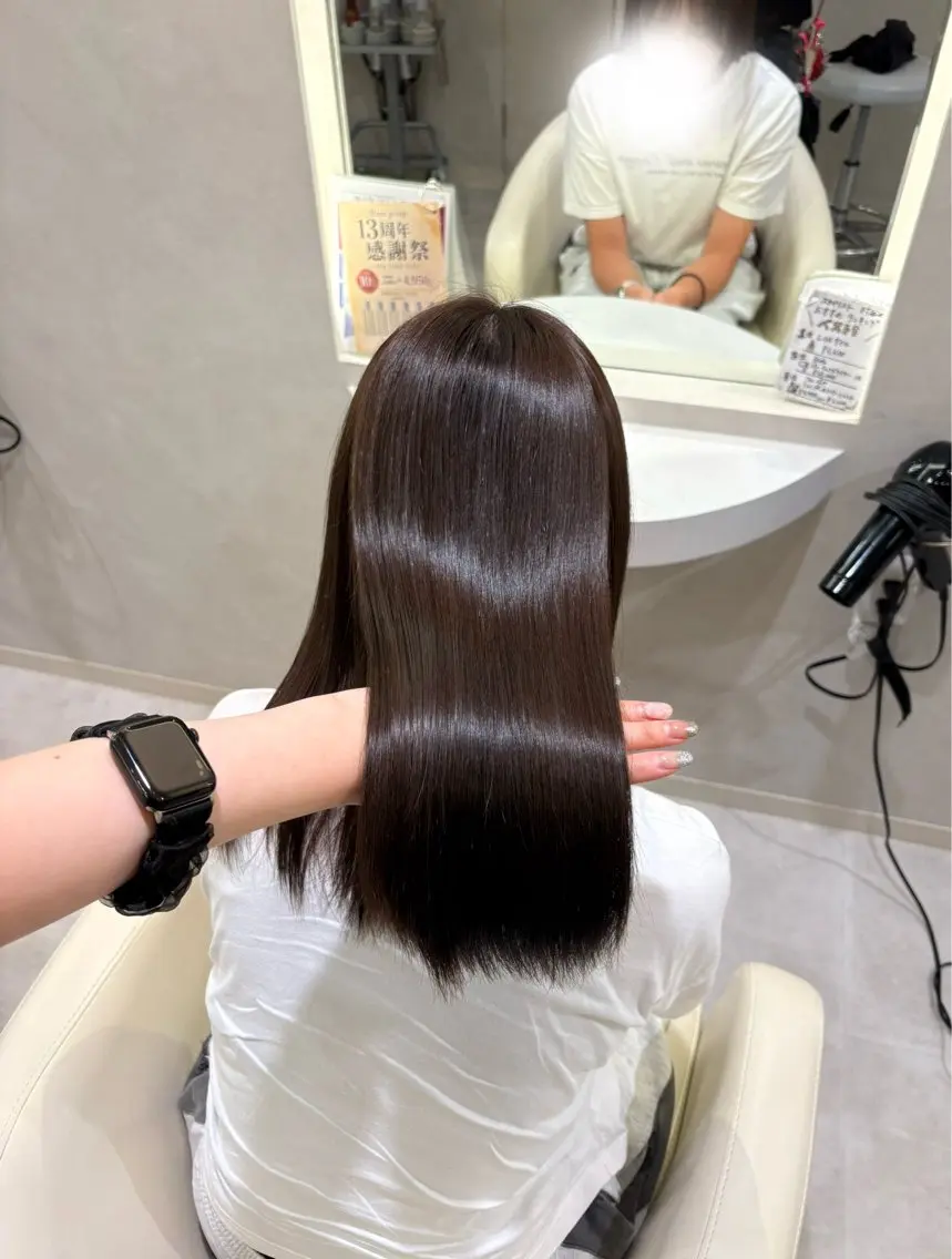 セミロング カラー ヘアカラー トリートメント nanami/韓国 /appri南浦和のヘアスタイル