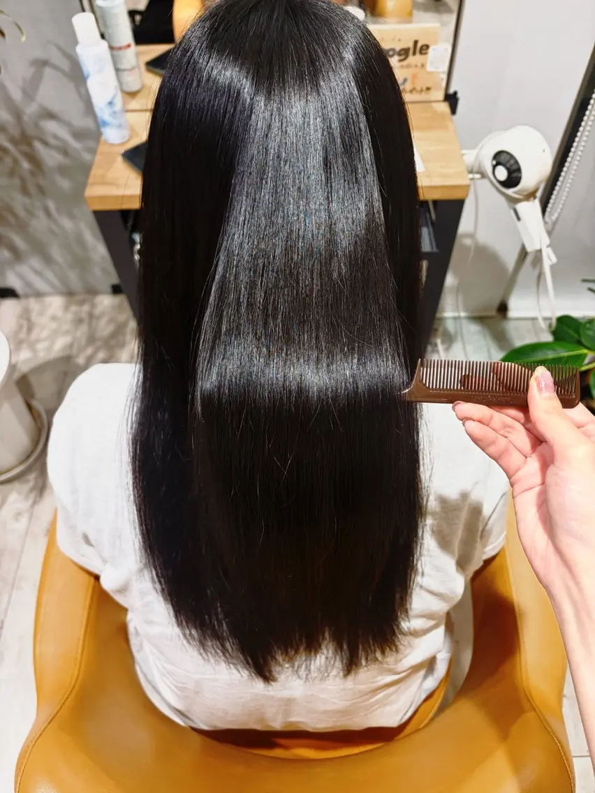 パーマ 縮毛矯正 透明感カラー️🫧 🐣ありさのヘアスタイル