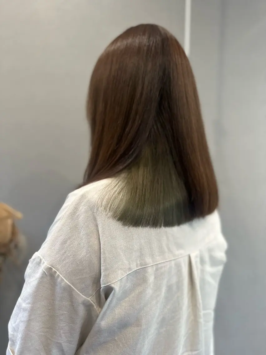 セミロング ヘアカラー K Harukaのヘアスタイル