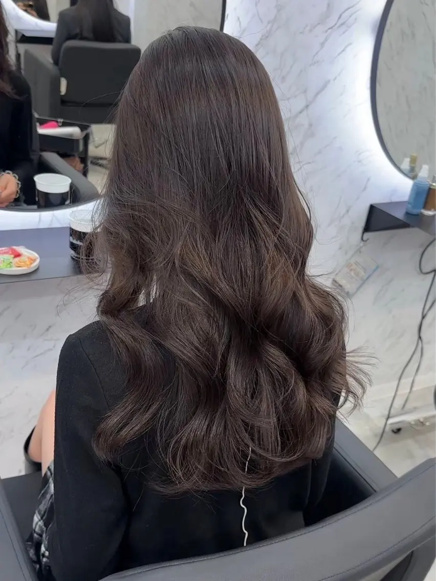 ロング カラー ブラウンカラー カット¥1100 ✂️MIUのヘアスタイル