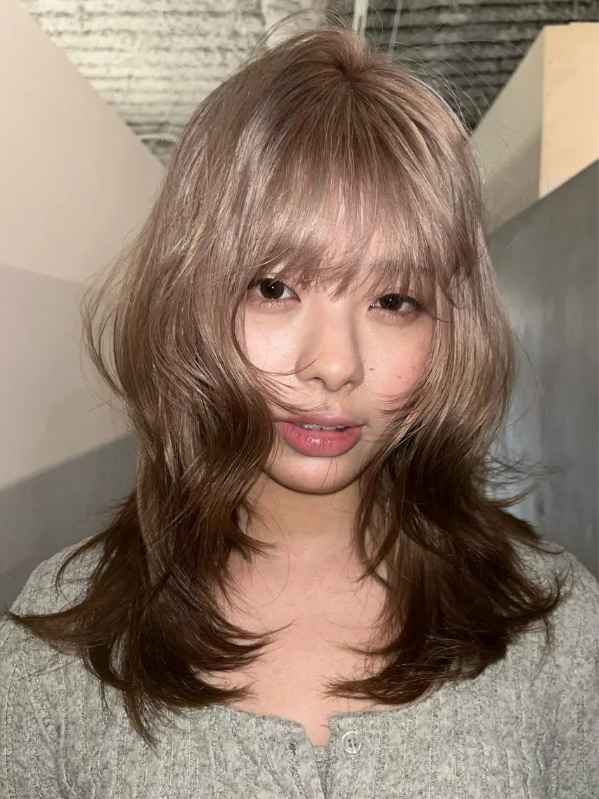 カラー ヘアカラー 熊谷 由貴のヘアスタイル