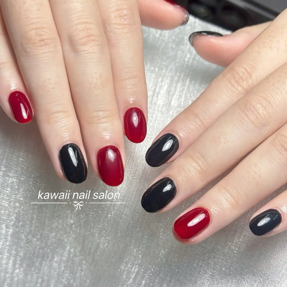 ネイル チークネイル 長さ出し フレンチネイル グラデーション 韓国ネイル ハンドネイル ハンドケア Kawaii Nail Salonのネイルデザイン